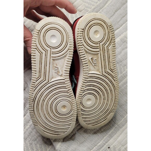 Nike Air Force 1 Low “Year of the Tiger” Kids 3Y Red Canvas Cat Face Sneakers - Picture 10 of 10